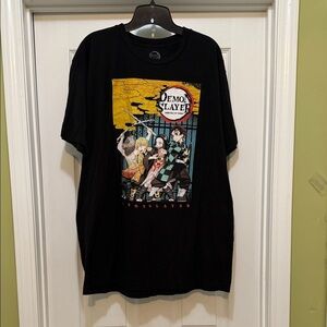 Demon Slayer Anime Graphic Tee Black T-Shirt – XL